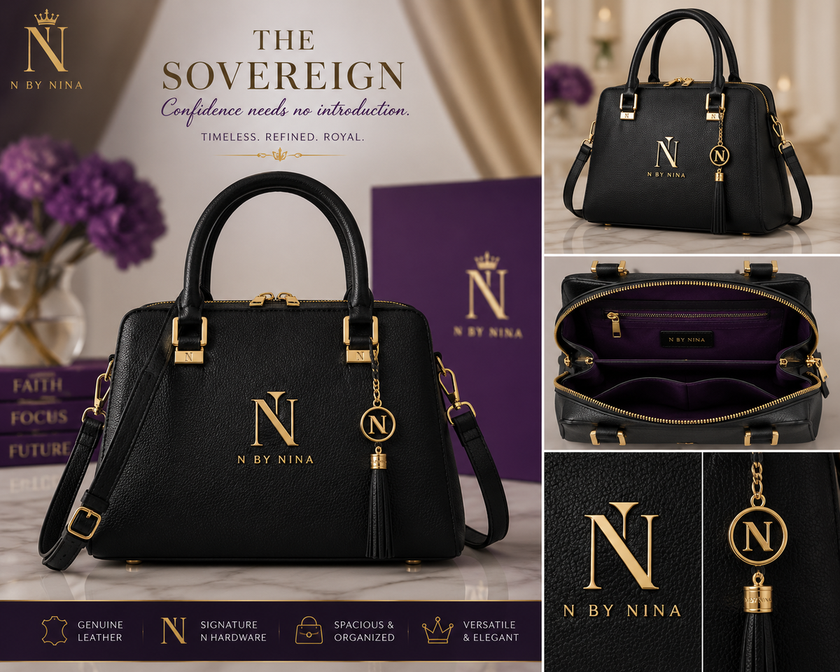 N by Nina Sovereign Small - Midnight Black