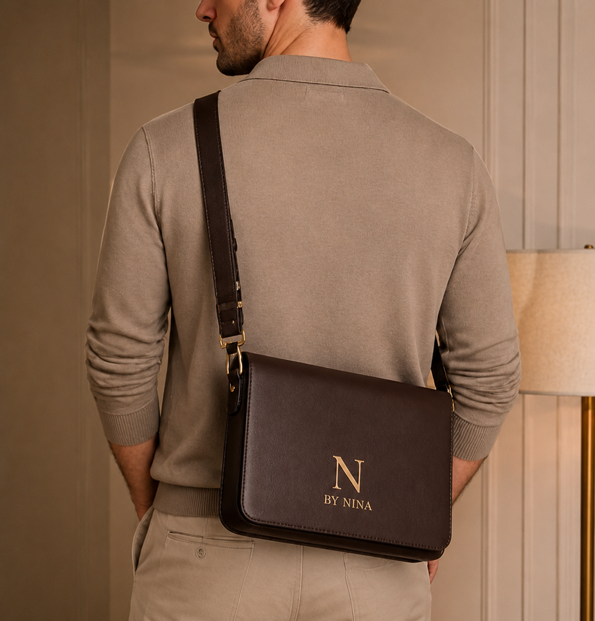 N Executive Men's Signature Briefcase